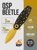 Нож QSP Beetle, Bronze14C28N, G10 Black, QS162-C Нож QSP Beetle, Bronze14C28N, G10 Black, QS162-C